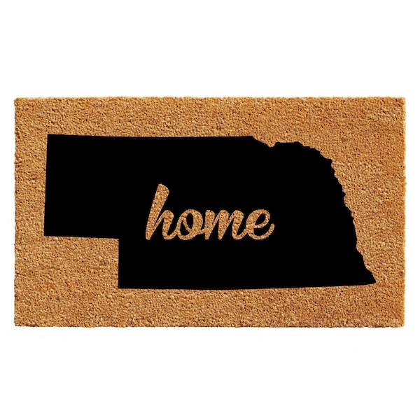 Calloway Mills Entrance Mat, Coir, Natural, Black 105311830 - main